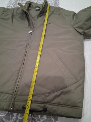 Chaqueta Nike Talla M Beige/Verde Oliva