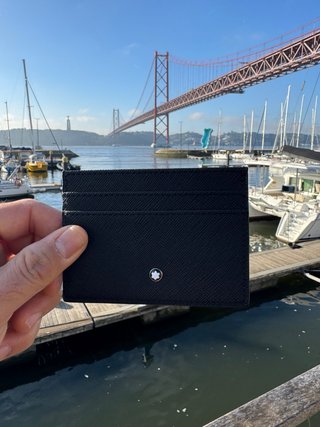 Porta cartões Montblanc preto