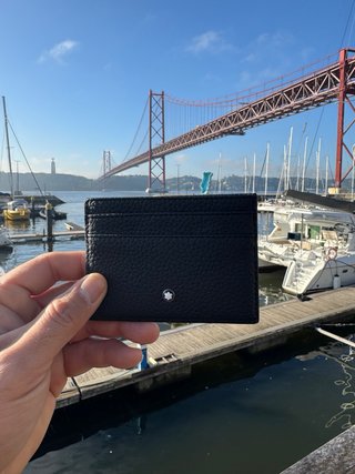 Porta cartões Montblanc preto