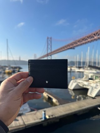 Porta cartões Montblanc preto