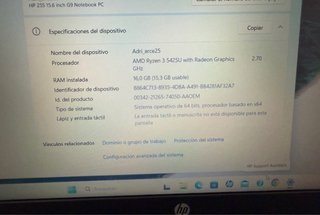 HP 255 G9 Ryzen 3 16GB RAM SSD 15.6