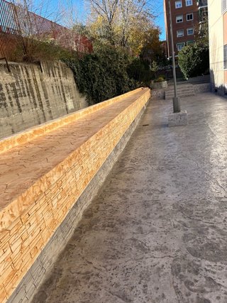 Suelo de hormigón impreso y pulido