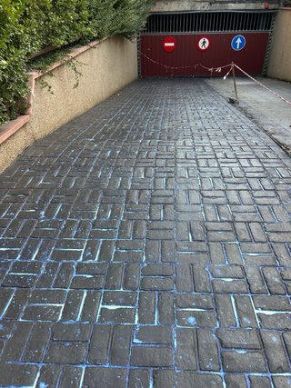 Suelo de hormigón impreso y pulido