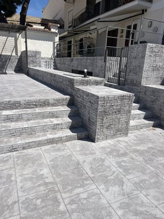 Suelo de hormigón impreso y pulido