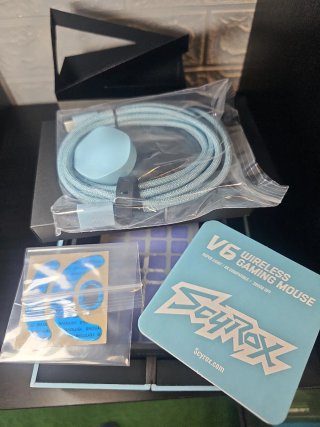 Ratón Gaming Inalámbrico Scuytox V6 Azul