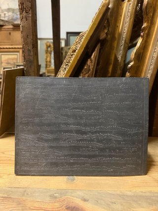 Planchas de plomo de imprenta de partituras