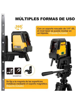 Nivel Láser PREXISO con Trípode