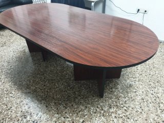 Mesa de oficina/reuniones ovalada