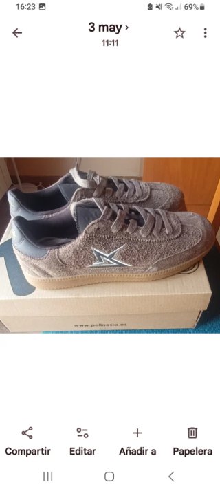 Deportivas Hombre Beige/Marrón