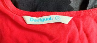 Blusa Desigual Negra y Roja