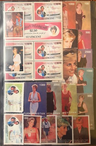Sellos Diana, Princesa de Gales 1961-1997