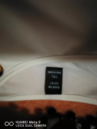 Casaca larga rayas blanca y negra Talla 5XL