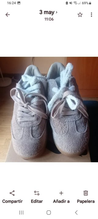 Deportivas Mujer Beige/Marrón