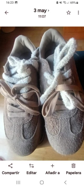 Deportivas Mujer Beige/Marrón