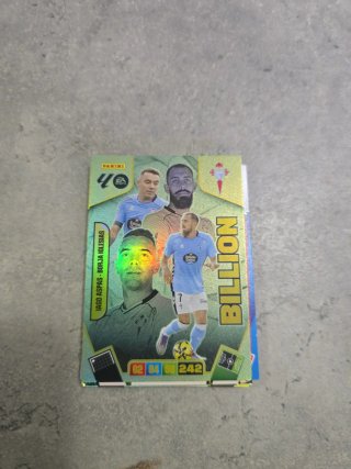 Cromo Panini Celta Iago Aspas y borra iglesias