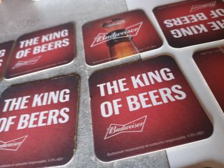 Lote 12 posavasos Budweiser