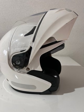 Casco Moto Modular Blanco Talla M