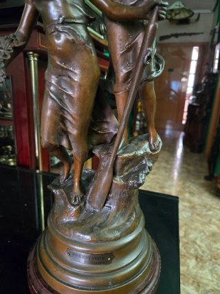 Escultura Francia firma siglo xlx grande es mansió