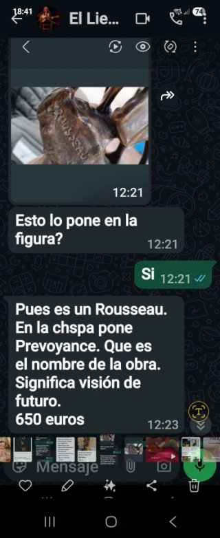 Escultura Francia firma siglo xlx grande es mansió
