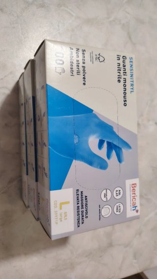3 Scatole Guanti Monouso Nitrile Taglia L