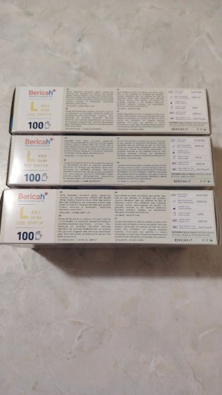 3 Scatole Guanti Monouso Nitrile Taglia L