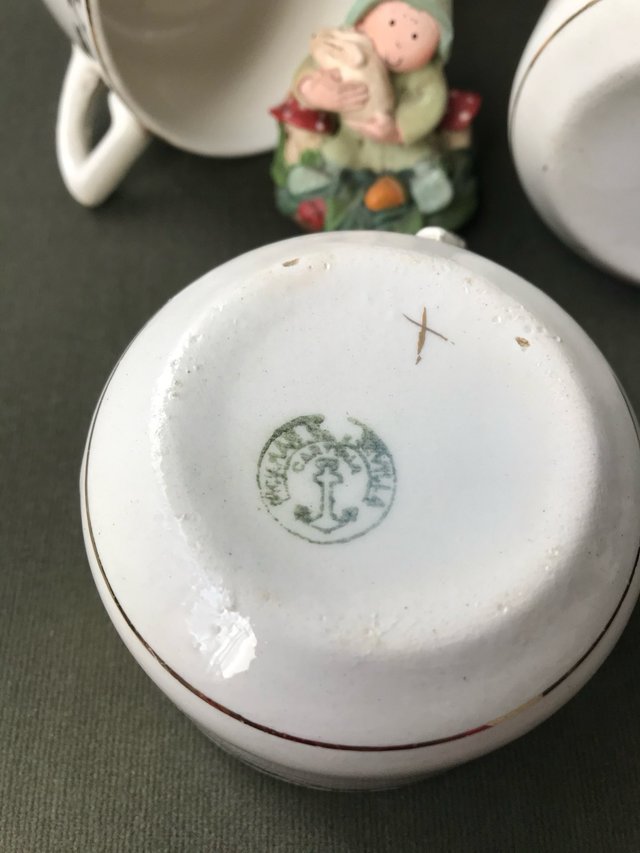 Tazas La Cartuja Porcelana Dorada