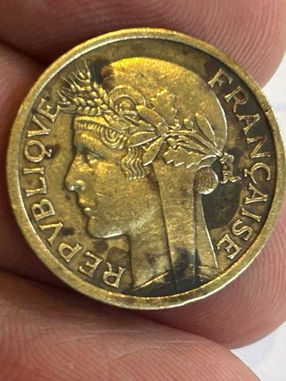 Moneda 1 Franco África Occidental Francesa 1944