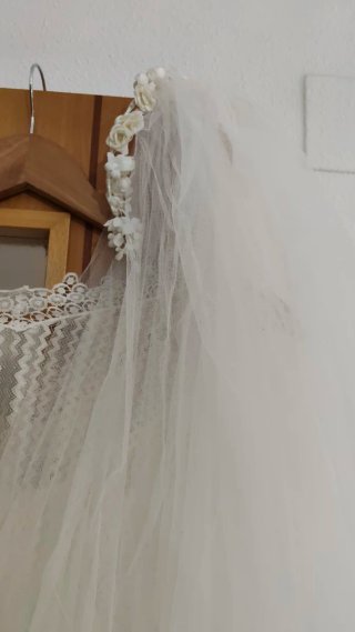 Vestido Novia Vintage Encaje + Velo