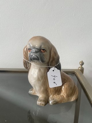 Figura Perro Pekinés Cerámica OFERTA!!!