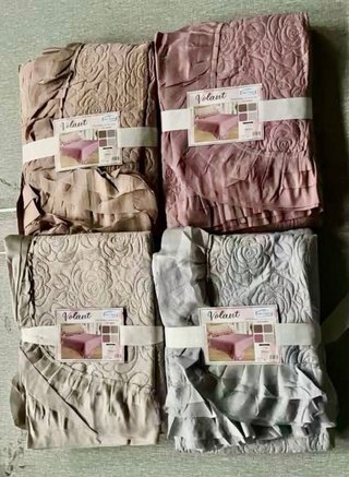 Trapuntini singoli beige e rosa