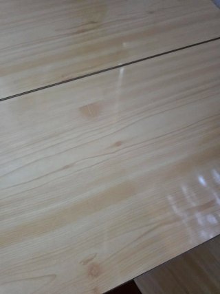 Mesa y 2 Sillas Vintage Madera y Cromado