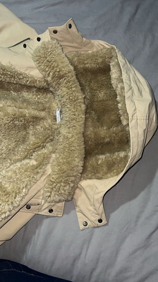 Abrigo largo Zara beige utilizado 1 vez