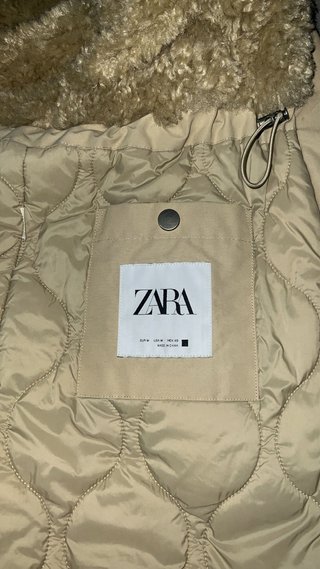 Abrigo largo Zara beige utilizado 1 vez