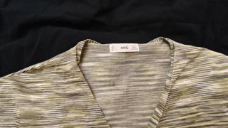 Conjunto cárdigan y pantalón estampado