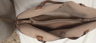 Bolso de mano marrón