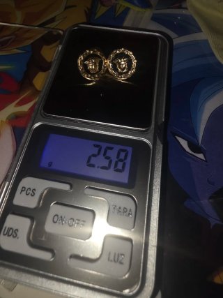 Pendientes Versace Oro 18k Nuevo con factura.