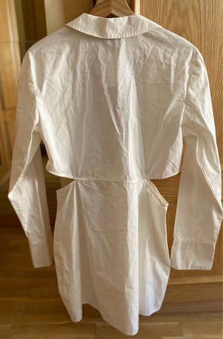 Vestido camisero blanco Divided talla 40