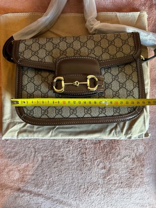 Bolso Gucci Horsebit 1955 GG Supreme