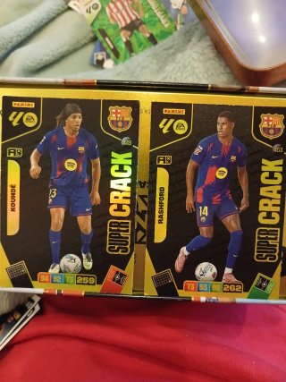 Cromo Panini FC Barcelona Koundé y Rashford