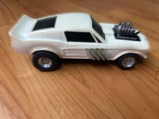 Ford Mustang  Dragster Scalextric Blanco