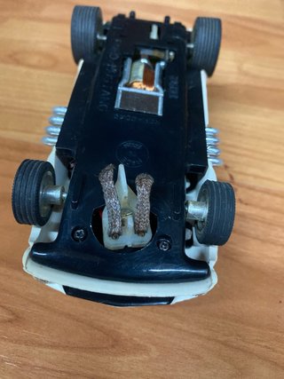 Ford Mustang  Dragster Scalextric Blanco