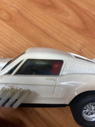 Ford Mustang  Dragster Scalextric Blanco