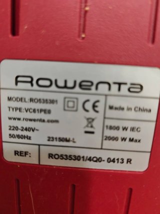 Aspiradora Rowenta Roja 2000W
