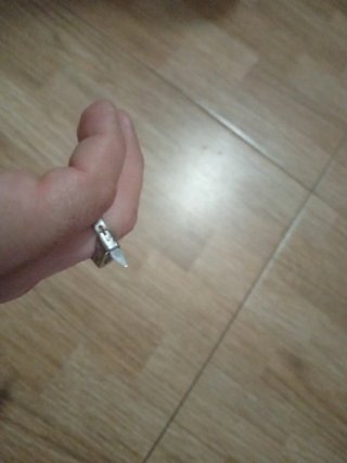 Anillo Inox Pincho/Culto puede ajustar tamaño dedo