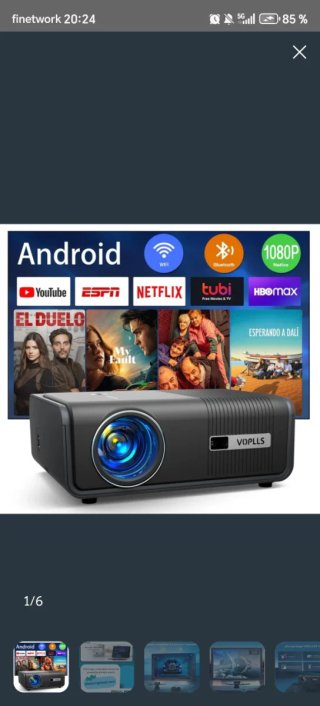 Proyector VOPLLS 4K Negro
