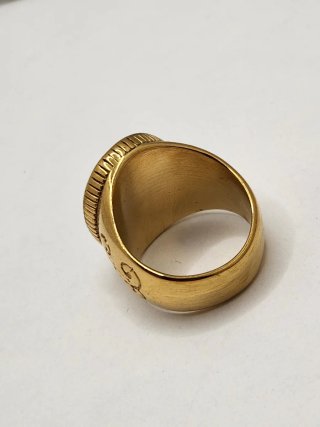 Anillo Guardia Civil Chapado Oro Acero Quirúrgico