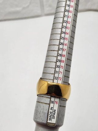 Anillo Guardia Civil Chapado Oro Acero Quirúrgico