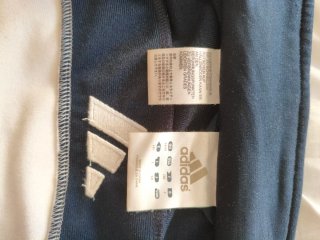 Chaqueta Chándal Adidas Blanco y Azul Talla L