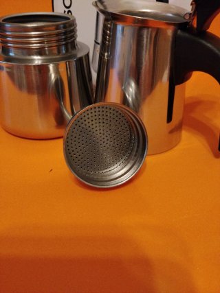 Cafetera Italiana 2 Tazas Acero Inoxidable