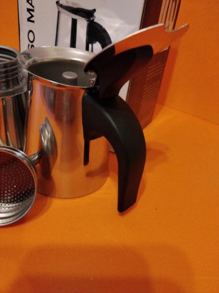 Cafetera Italiana 2 Tazas Acero Inoxidable